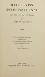 Cover of Red Cross International and the strategy of peace