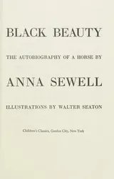 Cover of Black Beauty the Autobiography of a Horse