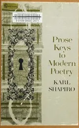 Cover of Prose Keys to Modern Poetry