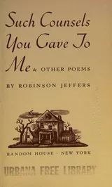 Cover of Such counsels you gave to me & other poems
