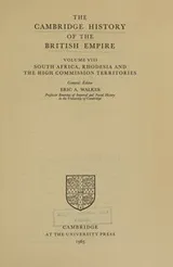 Cover of The Cambridge History of the British Empire. Volume VIII