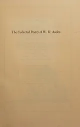 Cover of The collected poetry of W. H. Auden