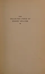 Cover of The collected verse of Robert Hillyer