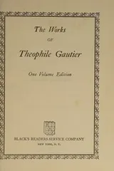 Cover of Collected Works of Theophile Gautier (One Volume Edition)