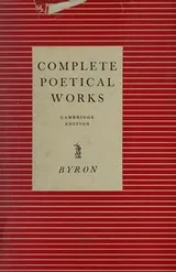 Cover of The complete poetical works of Byron