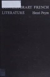 Cover of Contemporary French literature