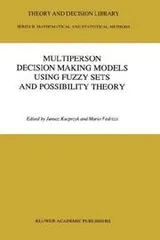 Cover of Multiperson decision making models using fuzzy sets and possibility theory