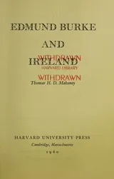 Cover of Edmund Burke and Ireland