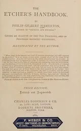 Cover of The etcher's handbook