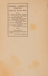Cover of Eugene O'Neill, (Modern American writers)