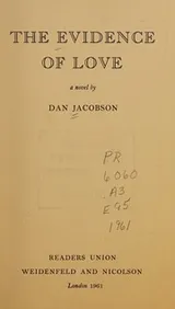 Cover of The evidence of love