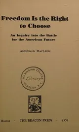 Cover of Freedom Is the Right To Choose