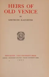Cover of Heirs of old Venice