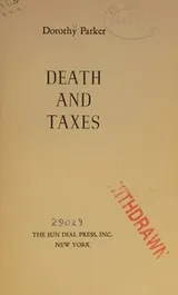 Cover of Death and taxes