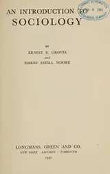 Cover of An introduction to sociology