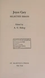 Cover of Joyce Cary Selected Essays
