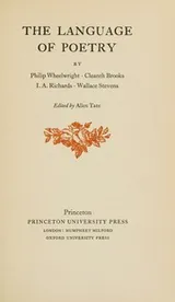 Cover of THE LANGUAGE OF POETRY