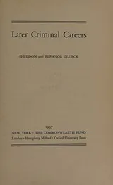 Cover of Later Criminal Careers