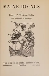 Cover of MAINE DOINGS