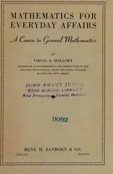 Cover of Mathematics for everyday affairs