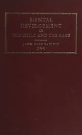 Cover of Mental Development in the Child and the Race