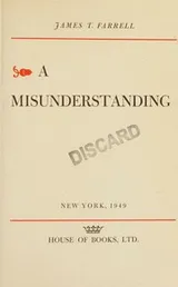 Cover of A misunderstanding
