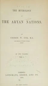 Cover of The Mythology of the Aryan Nations, Volume I Only