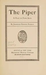 Cover of The Piper a Play in Four Acts