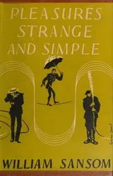 Cover of Pleasures strange and simple