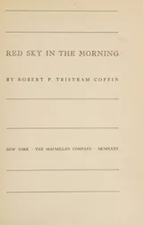 Cover of Red sky in the morning