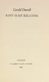 Cover of Rosy Is My Relative 1ST Uk Edition
