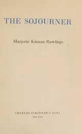 Cover of THE SOJOURNER [First Edition] 1st