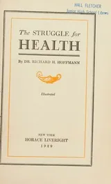 Cover of The struggle for health