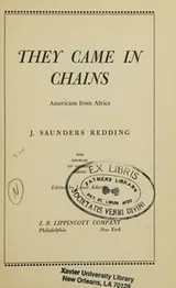 Cover of They came in chains