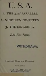 Cover of U. S. A. 1. The 42nd parallel. 2. Nineteen nineteen. 3. The big money