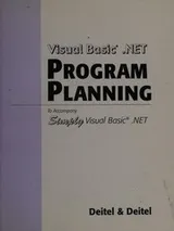 Cover of Visual Basic .NET Programming Planning to accompany Simply Visual Basic .NET