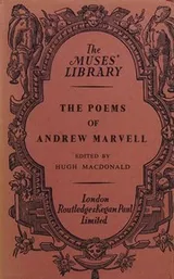 Cover of The poems of Andrew Marvell
