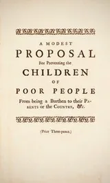 Cover of A Modest Proposal