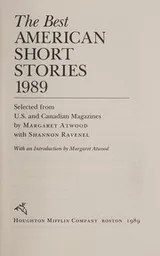 Cover of The Best American Short Stories 1989