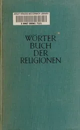 Cover of Worterbuch Der Religionen