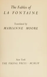 Cover of the fables of la fontaine