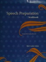 Cover of Speech Preparation Workbook (Third Custom Edition)