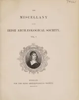 Cover of The miscellany of the Irish Archæological Society