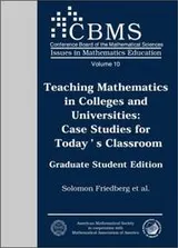 Cover of Teaching mathematics in colleges and universities