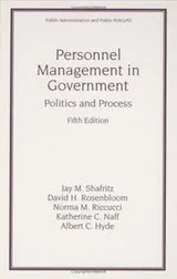 Cover of Personnel management in government