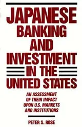 Cover of Japanese banking and investment in the United States