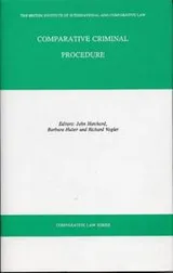 Cover of Comparative criminal procedure