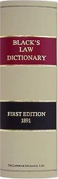 Cover of A dictionary of law