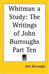 Cover of Whitman A Study