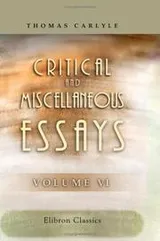 Cover of Critical and Miscellaneous Essays